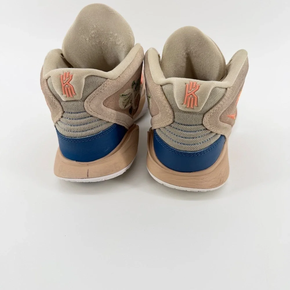 Nike Kyrie Infinity Tan Beige Floral Embroidery Basketball Shoes Womens 8‎